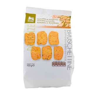Delhaize | Bruschete cu rosii si busuioc 100g