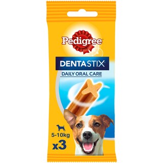 Pedigree | DentaStix | Hrana complementara pentru caini, 5-10 kg, 3 batoane, 45g