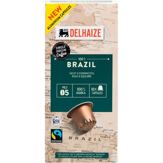 Delhaize | Brazilia | Cafea Brazilia, 10 capsule