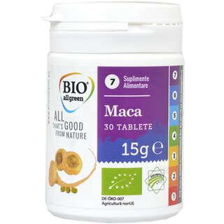 Bio All Green | Supliment bio Maca 30 tablete 15g