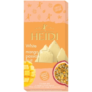 Heidi | Ciocolata alba cu mango si fructul pasiunii 80g