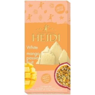 Heidi | Ciocolata alba cu mango si fructul pasiunii 80g