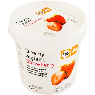 365 | Iaurt integral cu capsuni 5.6% grasime 1kg