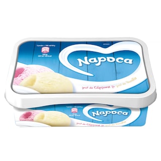 Napoca | Inghetata cu gust de capsune si vanilie 450g