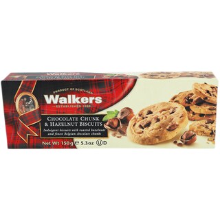 Walkers | Biscuiti cu bucati de ciocolata si alune de padure 150g