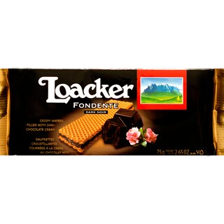 Loacker | Napolitana fondanta cu ciocolata neagra 75g