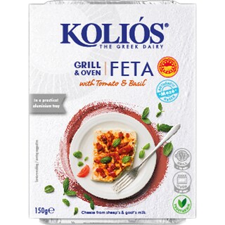 Kolios | Branza feta pentru gratar cu rosii si busuioc 150g