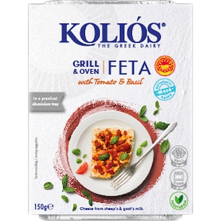 Kolios | Branza feta pentru gratar cu rosii si busuioc 150g