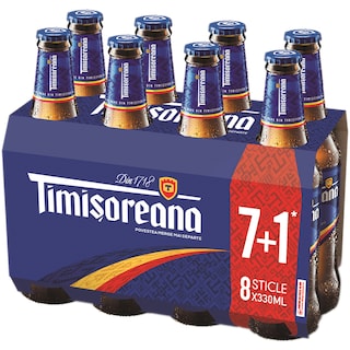 Timisoreana | Bere pasteurizata  8x0.33l