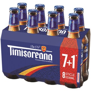 Timisoreana | Bere pasteurizata  8x0.33l