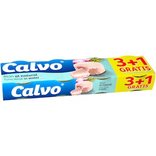 Calvo | Ton bucati in sos natur 4x80g