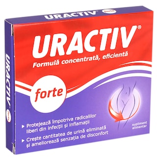 Uractiv | Supliment alimentar Uractiv forte, 10 capsule