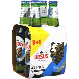 Ursus | Bere fara alcool 3+1x0.33L