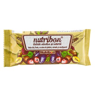 Nutribon | Baton din fructe cu alune de padure, cereale si scortisoara 40g
