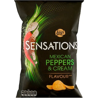 Lay's | Sensations | Chipsuri aroma de ardei iute si smantana 150g
