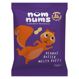 Num Nums | Pufuleti bio cu unt de arahide 20g