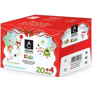 Aqua Carpatica | Kids | Apa minerala naturala necarbogazoasa oligominerala 24x250ml