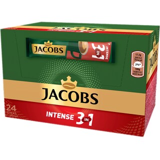 Jacobs | Cafea instant 3in1 intense 24 plicuri 420g