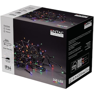 Entac | Instalatie 240 LED Multicolor 24m IP44