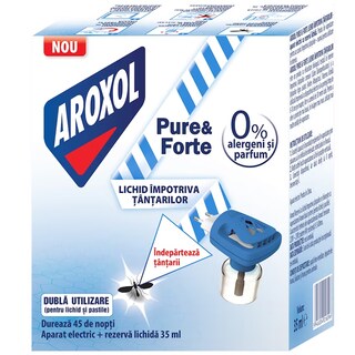 Aroxol | Aparat electric cu rezerva lichida impotriva tantarilor