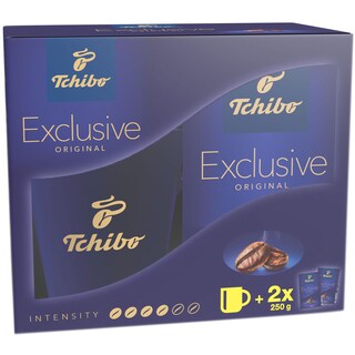 Tchibo | Exclusive | Pachet: cafea + cana  2x250g