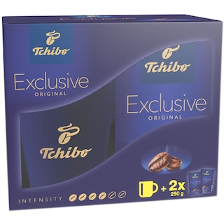 Tchibo | Exclusive | Pachet: cafea + cana  2x250g