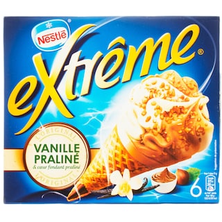 Nestle | Inghetata cu vanilie sau praline 6 bucati 6x120ml