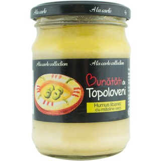 Bunatati de Topoloveni | A la Carte | Humus cu masline 250g