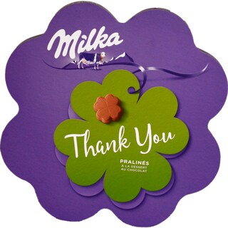Milka | Thank You | Praline de ciocolata cu lapte alpin cu crema cu cacao 165g