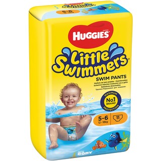 Huggies | Little swimmers | Scutece chilotel pentru apa, marimea 5-6, 12-18kg, 11 bucati