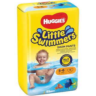 Huggies | Little swimmers | Scutece chilotel pentru apa, marimea 5-6, 12-18kg, 11 bucati