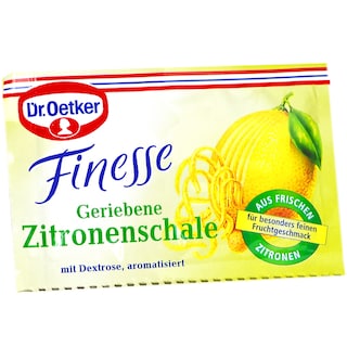 Dr. Oetker | Finesse | Coaja de lamaie razuita  6g