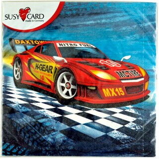 Susy Card | Servetele tematice super racer 33x33 20buc