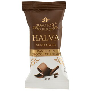 Bek | Halva de floarea soarelui cu vanilie, in glazura de ciocolata 35g