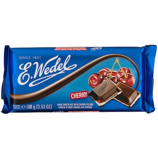 Wedel | Ciocolata neagra cu umplutura de cirese 100g