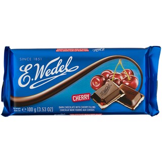 Wedel | Ciocolata neagra cu umplutura de cirese 100g