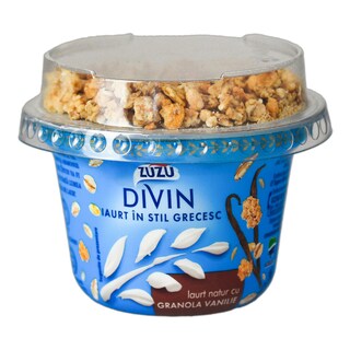 Zuzu | Divin | Iaurt in stil grecesc cu granola vanilie 160g