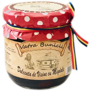 Vatra Bunicii | Dulceata de visine cu migdale 235g