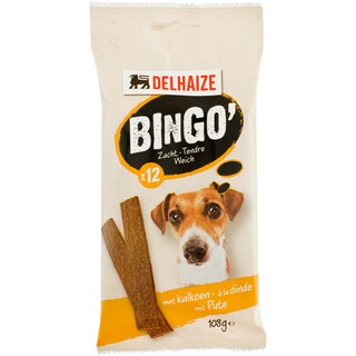 Delhaize | Hrana pentru caini sticks cu carne de curcan 108g