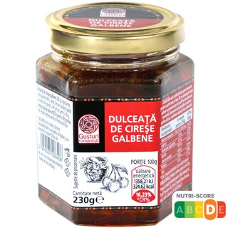 Gusturi romanesti | Dulceata de cirese galbene 230g