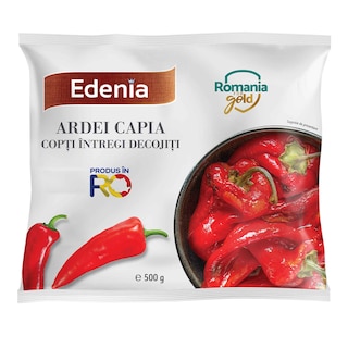 Edenia | Ardei capia copti intregi decojiti 500g