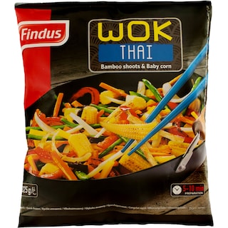 Findus | Amestec de legume Wok Thai usor condimentat 325g