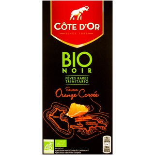 Cote d'Or | Ciocolata neagra bio cu portocale 90g