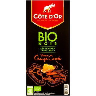 Cote d'Or | Ciocolata neagra bio cu portocale 90g
