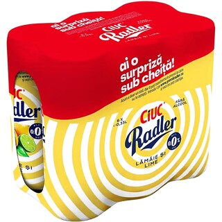 Ciuc Radler | Bere cu aroma de lamaie fara alcool 0.33l