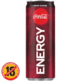 Coca-Cola Energy | Bautura energizanta carbogazoasa cu cafeina si indulcitori 250ml