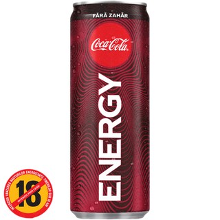 Coca-Cola Energy | Bautura energizanta carbogazoasa cu cafeina si indulcitori 250ml