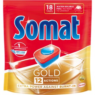 Somat | Gold | Detergent pentru masina de spalat vase, 18 tablete