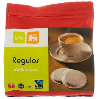 Delhaize Bio | Cafea bio, 18 monodoze 126g