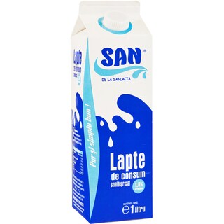 Sanlacta | Lapte de consum semidegresat 1.5% grasime 1l